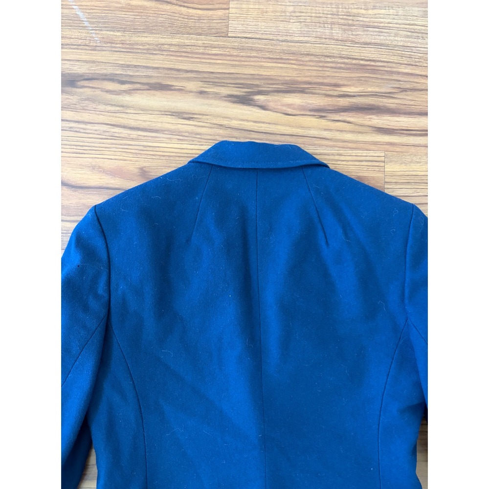 Young Pendleton Navy Blue 100% Virgin Wool Blazer Vintage Made in USA Size 7/8 - Picture 5 of 5